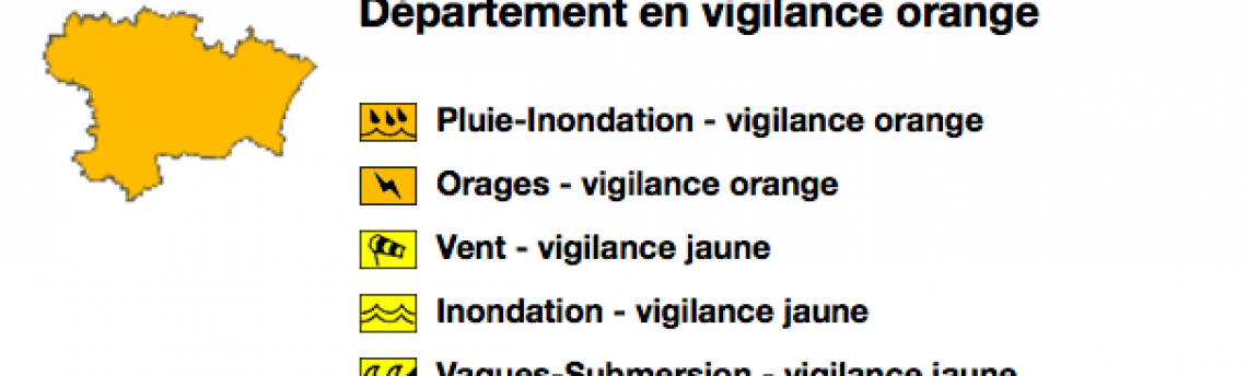 Vigilance orange Aude 23/10/2019