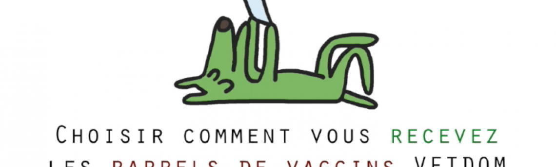 SMS, email, courrier: c’est vous qui choisissez comment vous recevez vos rappels de vaccination VETDOM depuis votre espace client ! 😉