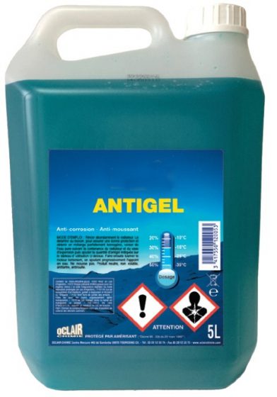 Liquide de refroidissement -25°C - bouteille 5L PET - Extru